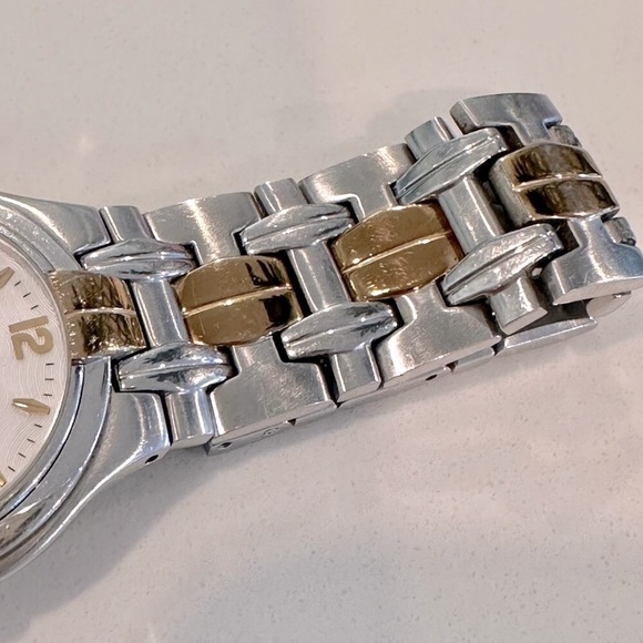 Whittnauer Mens Two Tone Swiss Watch-Sapphire Crystal, Stainless Steel Case-35mm - Picture 11 of 14